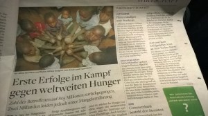 Ein Blick in die Zeitung